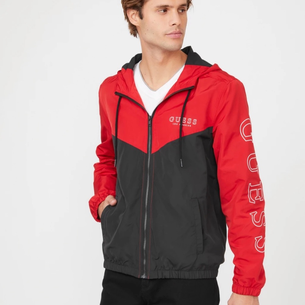 Guess Mike Color-Block Jacket Color: Jet black